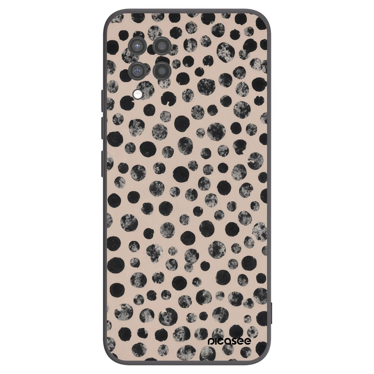 Picasee silikónový čierny obal pre Samsung Galaxy A42 A426B - Dots