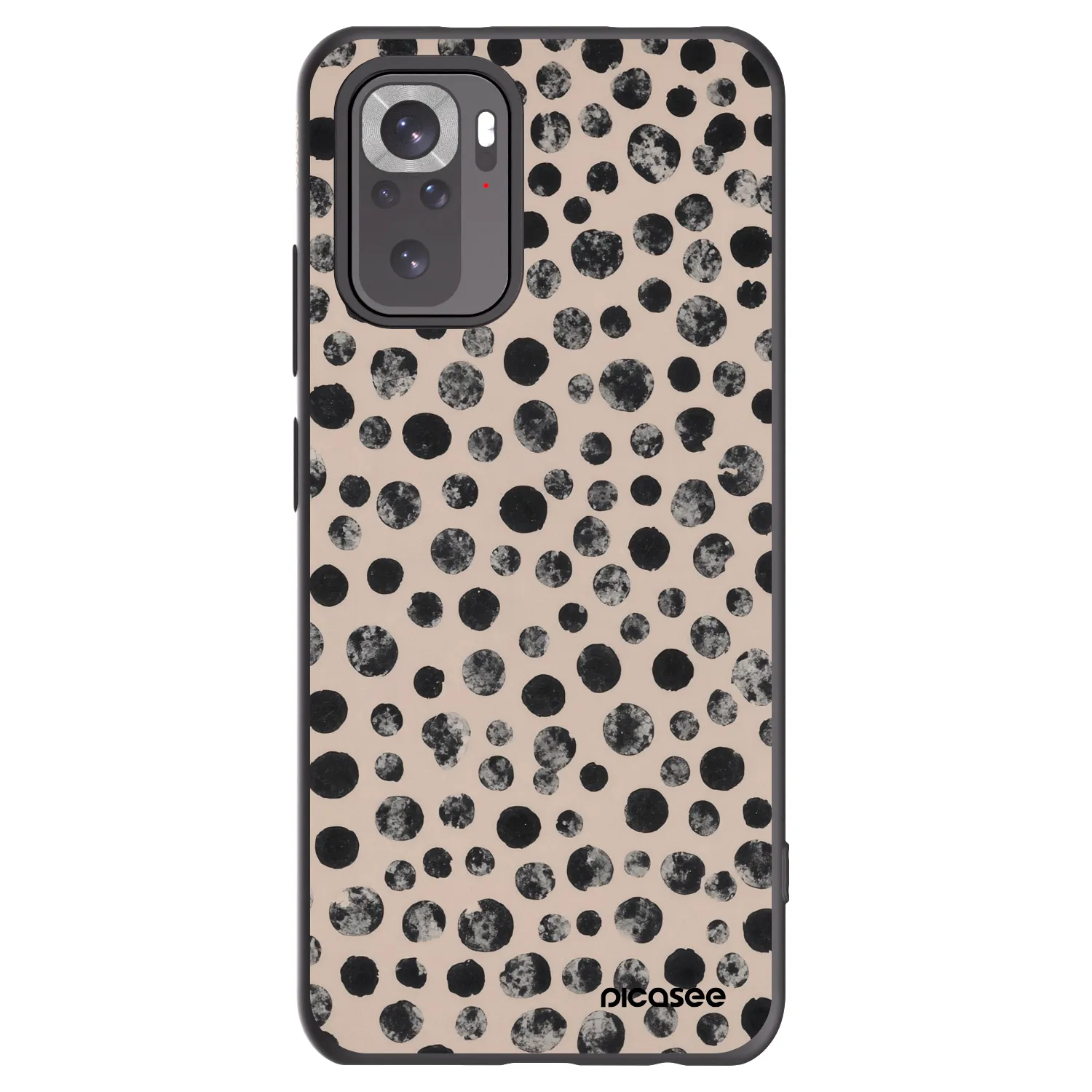 Picasee silikónový čierny obal pre Xiaomi Redmi Note 10S - Dots