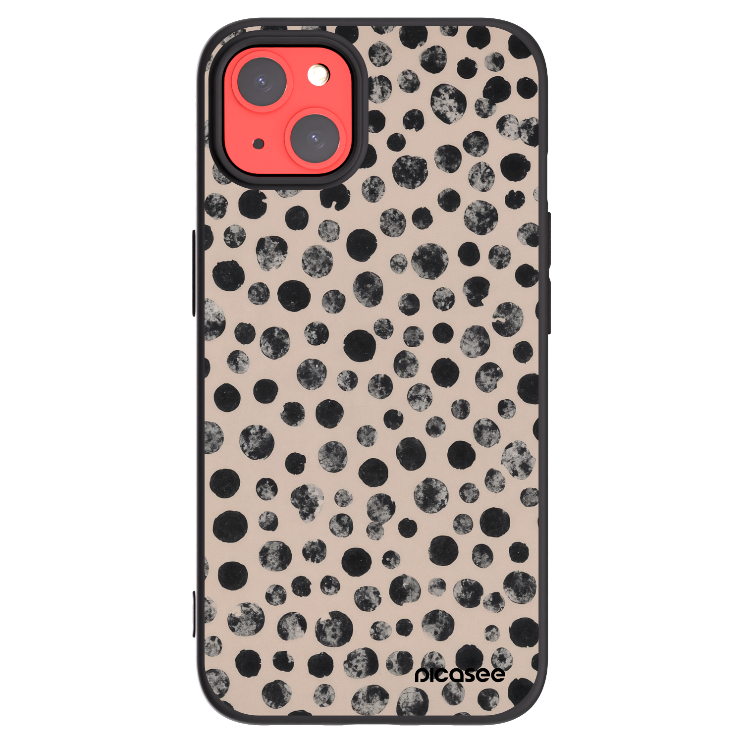 Picasee silikónový čierny obal pre Apple iPhone 13 - Dots