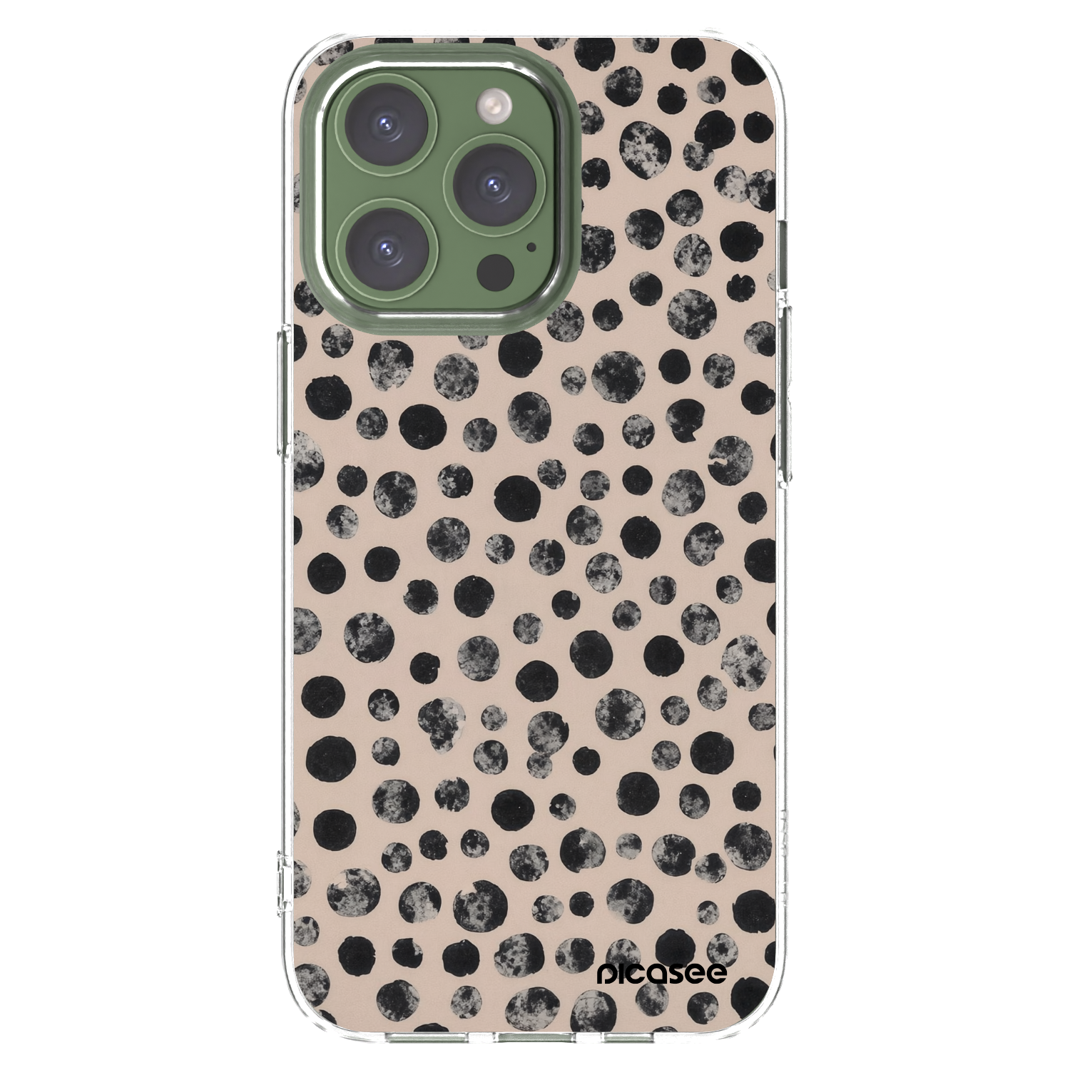 Picasee silikónový prehľadný obal pre Apple iPhone 13 Pro - Dots