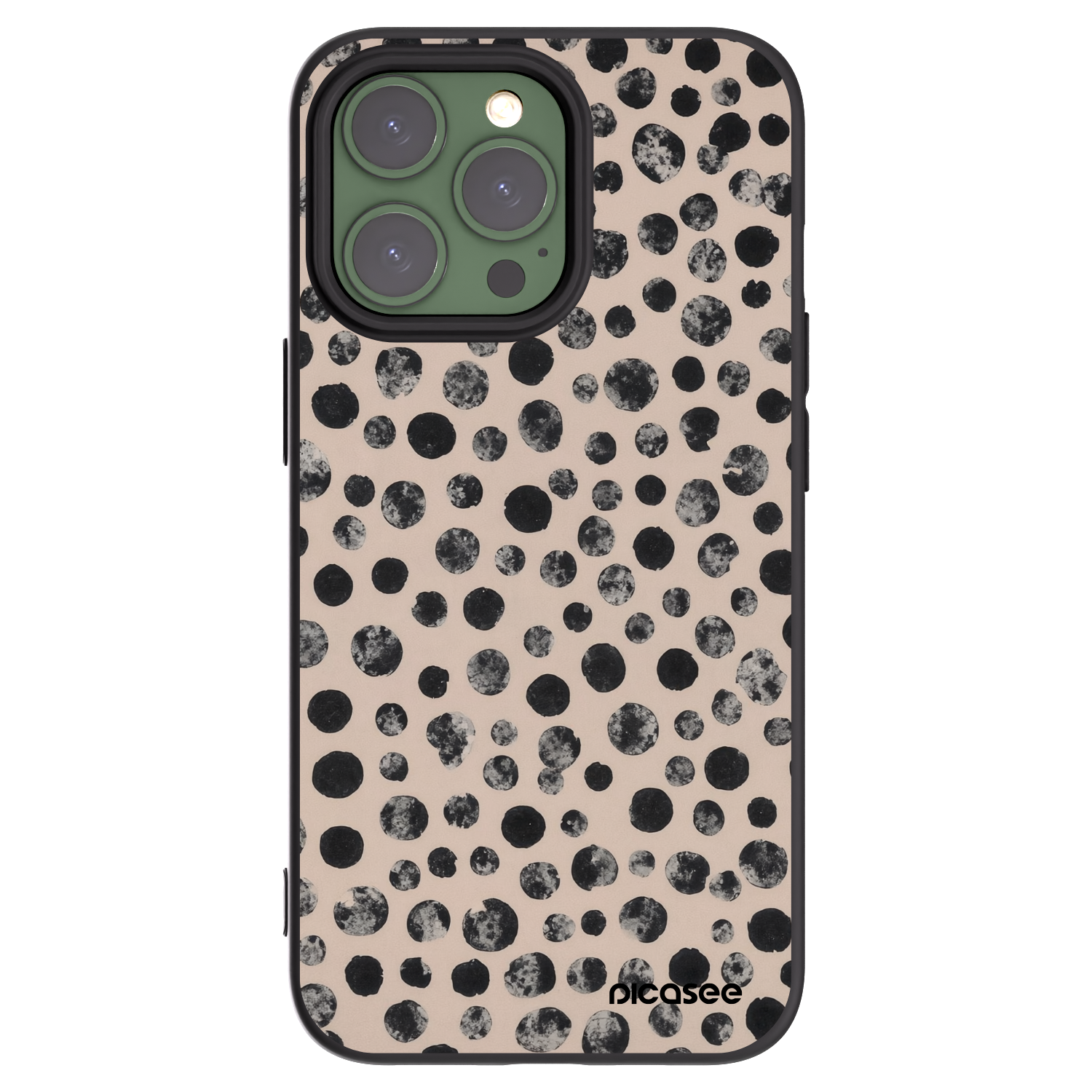 Picasee silikónový čierny obal pre Apple iPhone 13 Pro - Dots