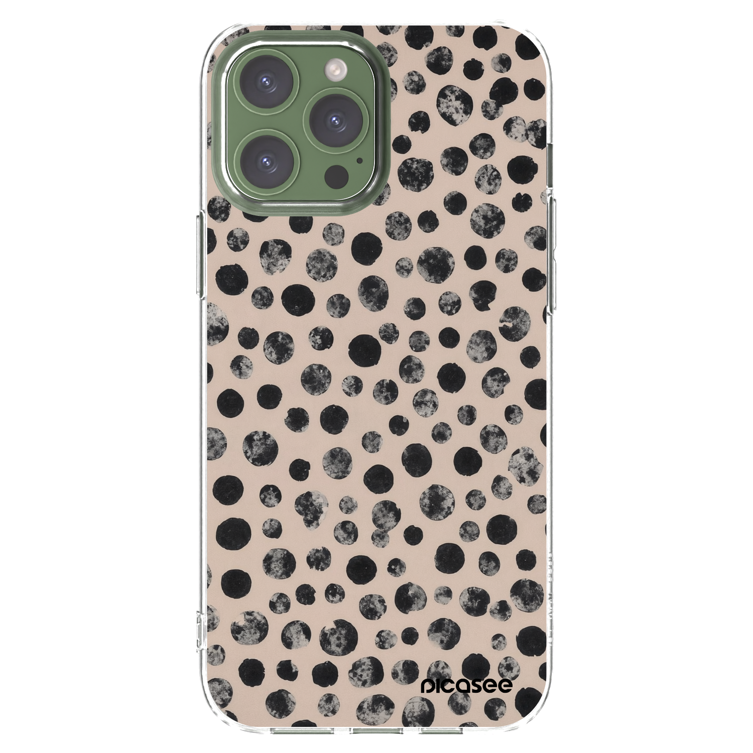 Picasee silikónový prehľadný obal pre Apple iPhone 13 Pro Max - Dots