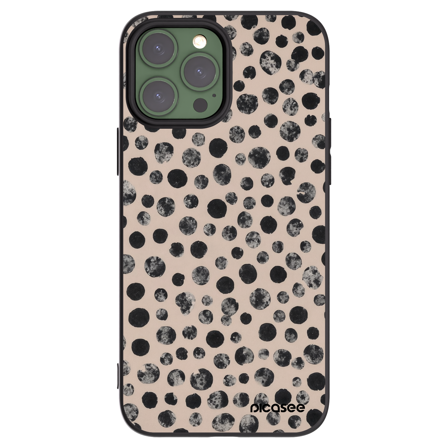 Picasee silikónový čierny obal pre Apple iPhone 13 Pro Max - Dots