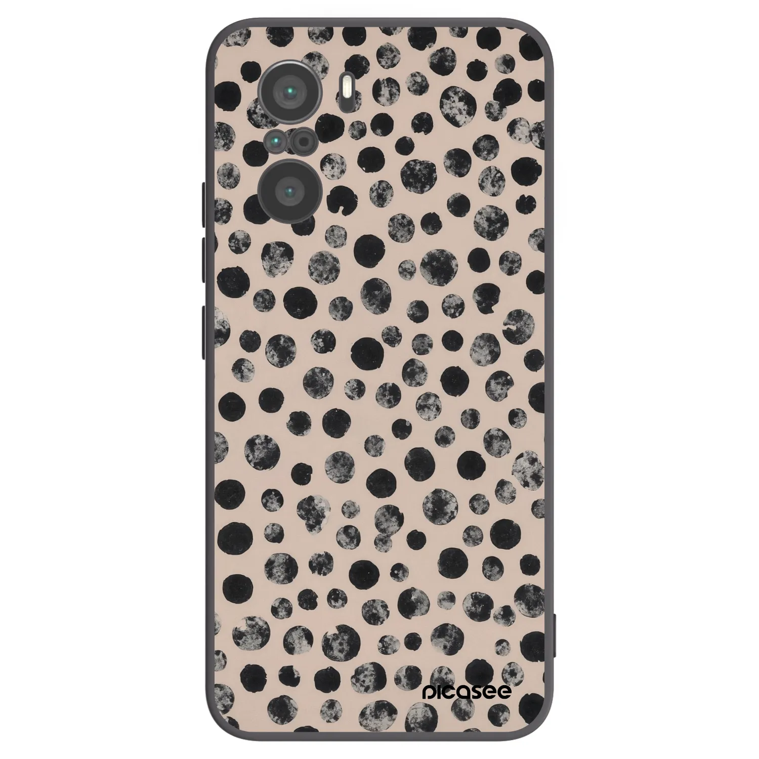 Picasee silikónový čierny obal pre Xiaomi Poco F3 - Dots