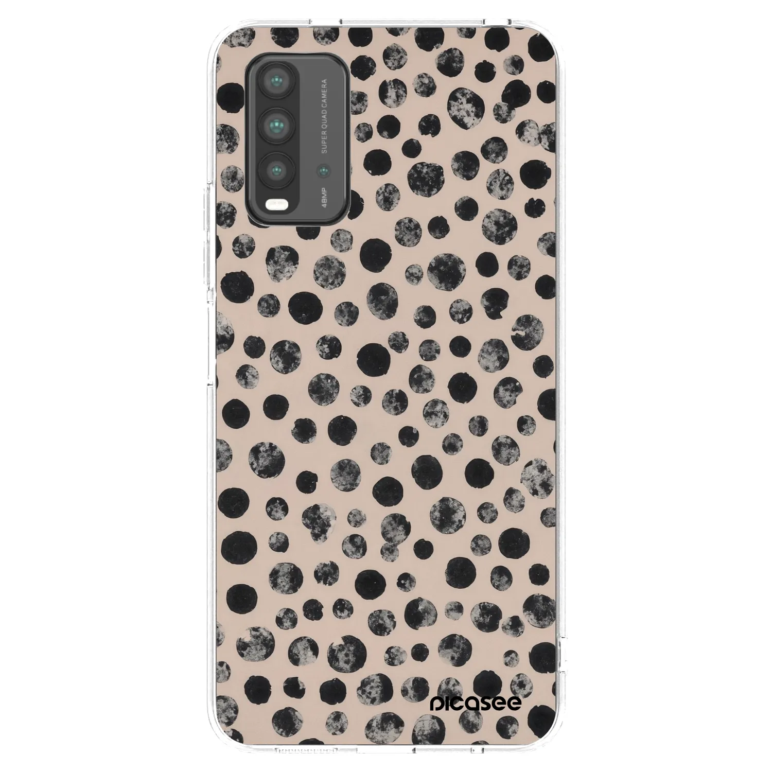 Picasee silikónový čierny obal pre Xiaomi Redmi 9T - Dots
