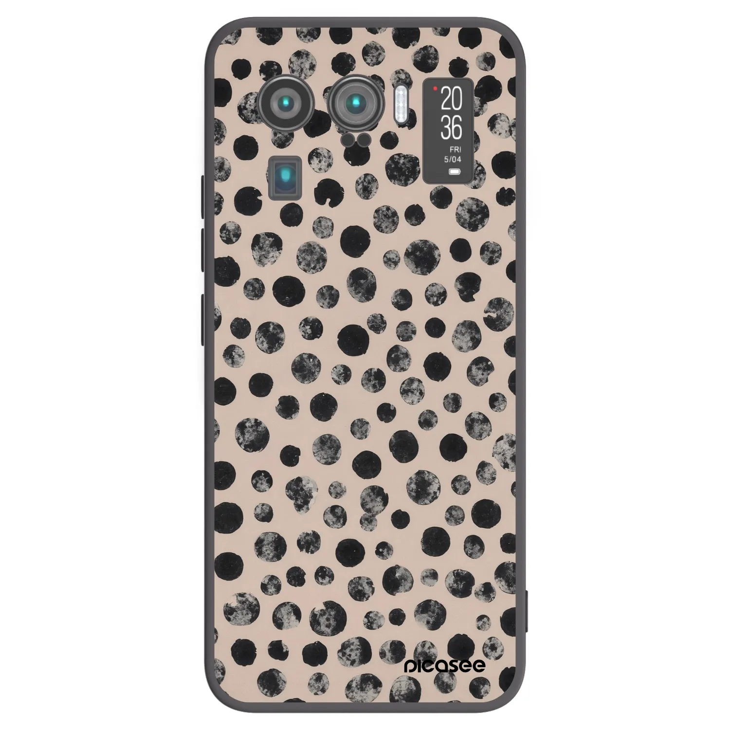 Picasee silikónový čierny obal pre Xiaomi Mi 11 Ultra - Dots