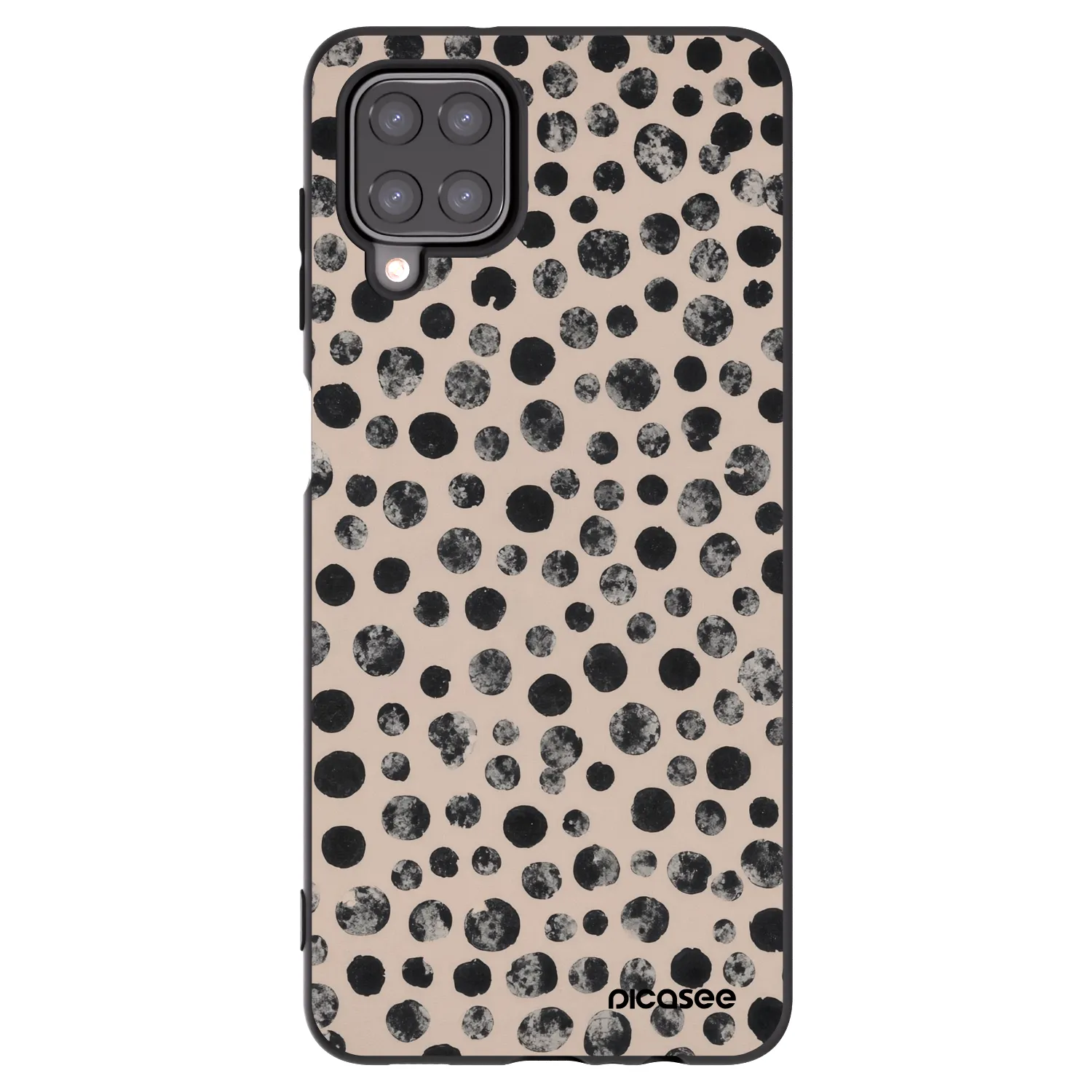 Picasee silikónový čierny obal pre Samsung Galaxy M12 M127F - Dots