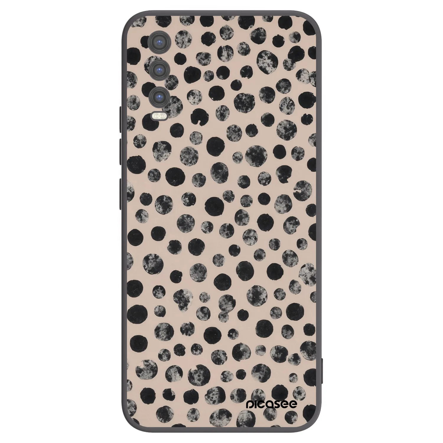 Picasee silikónový čierny obal pre Vivo Y20s - Dots