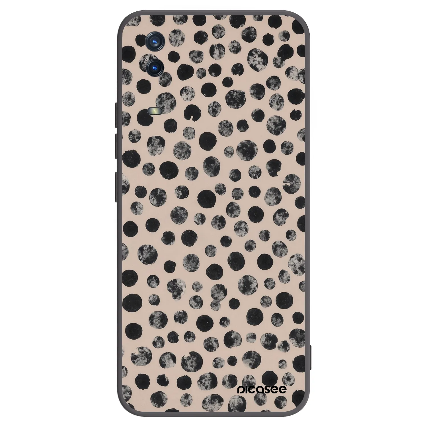 Picasee silikónový čierny obal pre Vivo Y11s - Dots