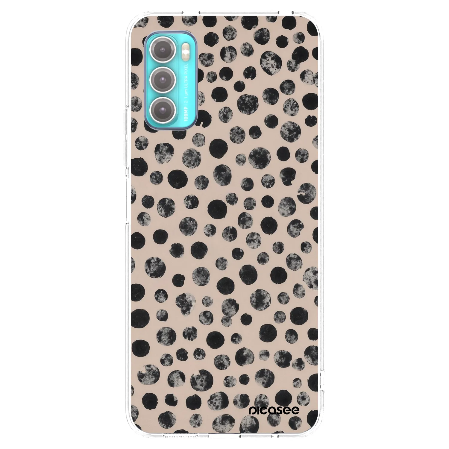 Picasee silikónový prehľadný obal pre Motorola Moto G60 - Dots