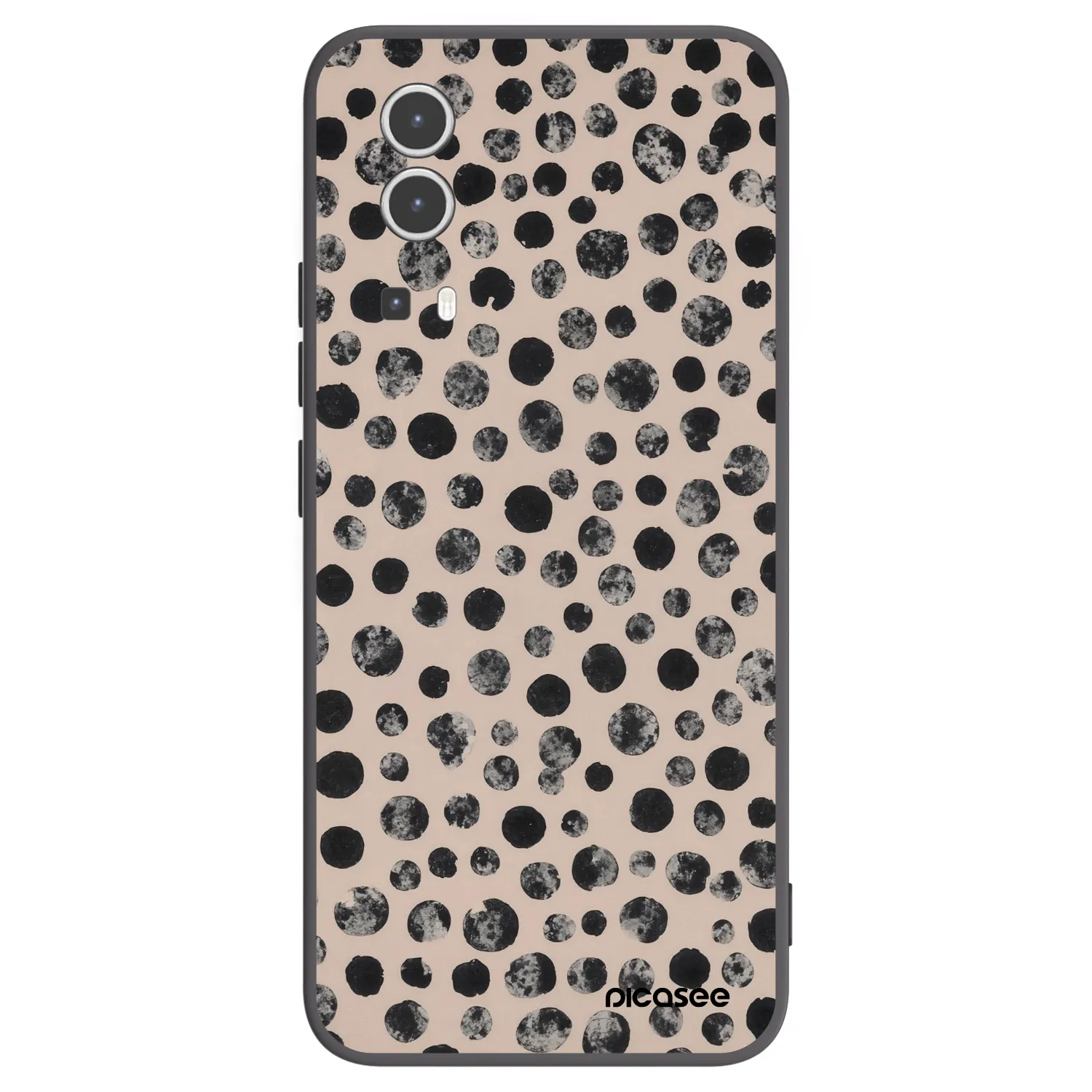 Picasee silikónový čierny obal pre Vivo Y72 5G - Dots