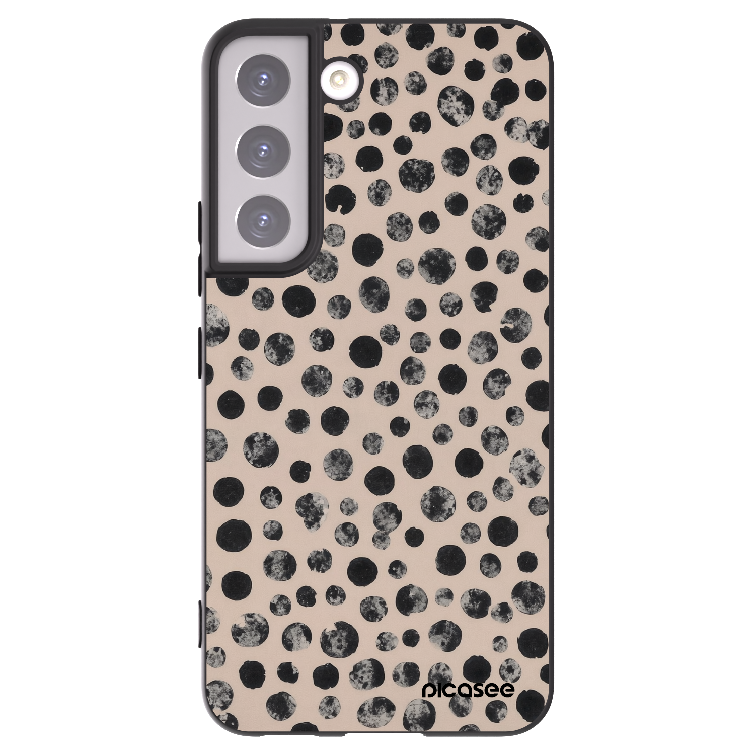 Picasee silikónový čierny obal pre Samsung Galaxy S22 5G - Dots