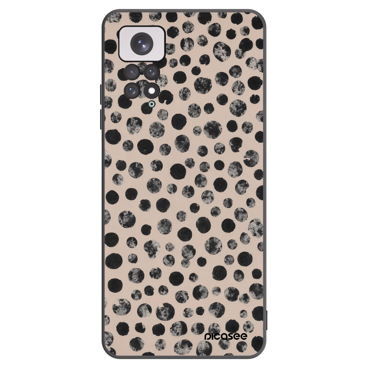 Picasee silikónový čierny obal pre Xiaomi Redmi Note 11 - Dots
