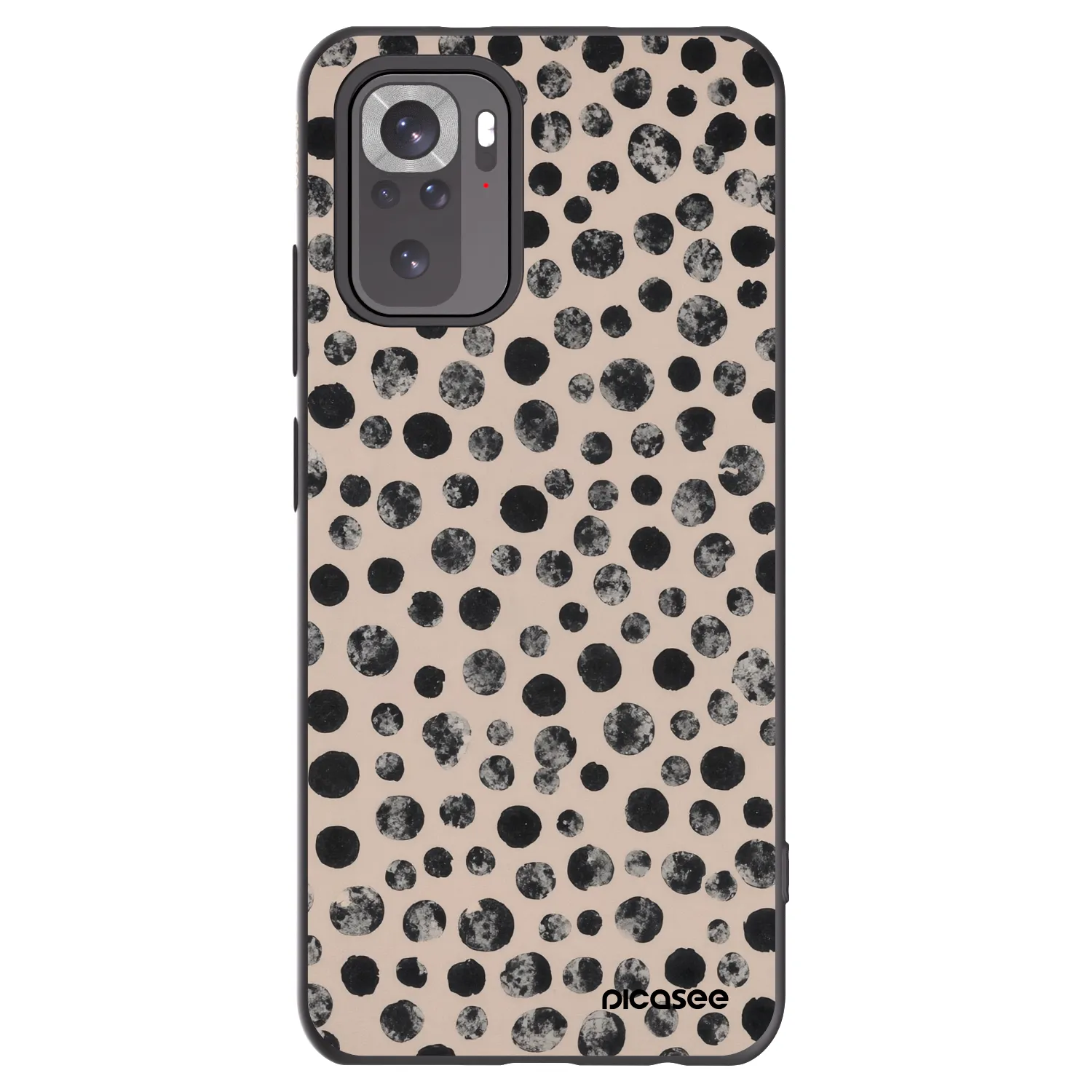 Picasee silikónový čierny obal pre Xiaomi Redmi Note 11S 4G - Dots
