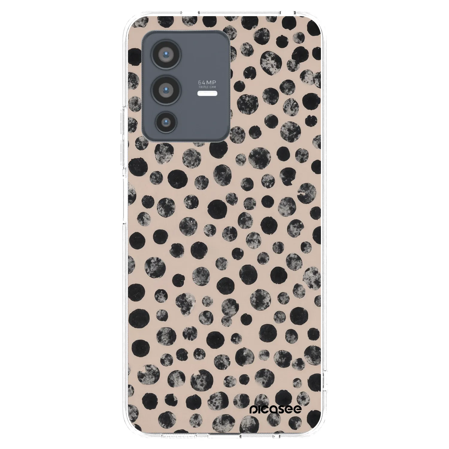 Picasee silikónový prehľadný obal pre Vivo V23 5G - Dots