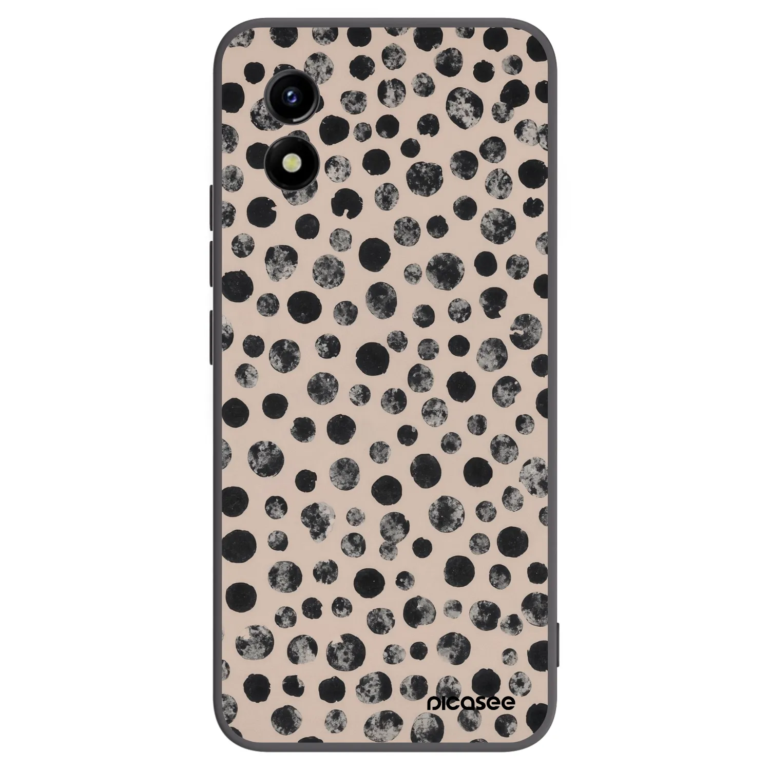 Picasee silikónový čierny obal pre Vivo Y01 - Dots