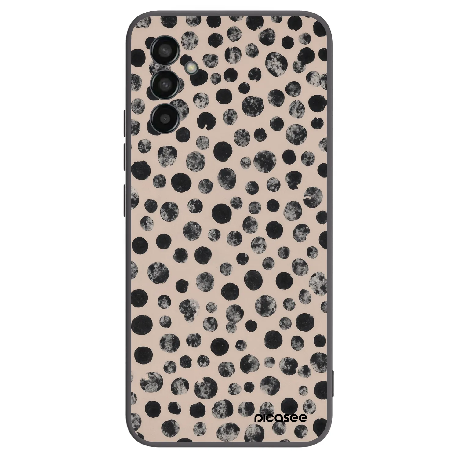 Picasee silikónový čierny obal pre Samsung Galaxy M13 M135F - Dots