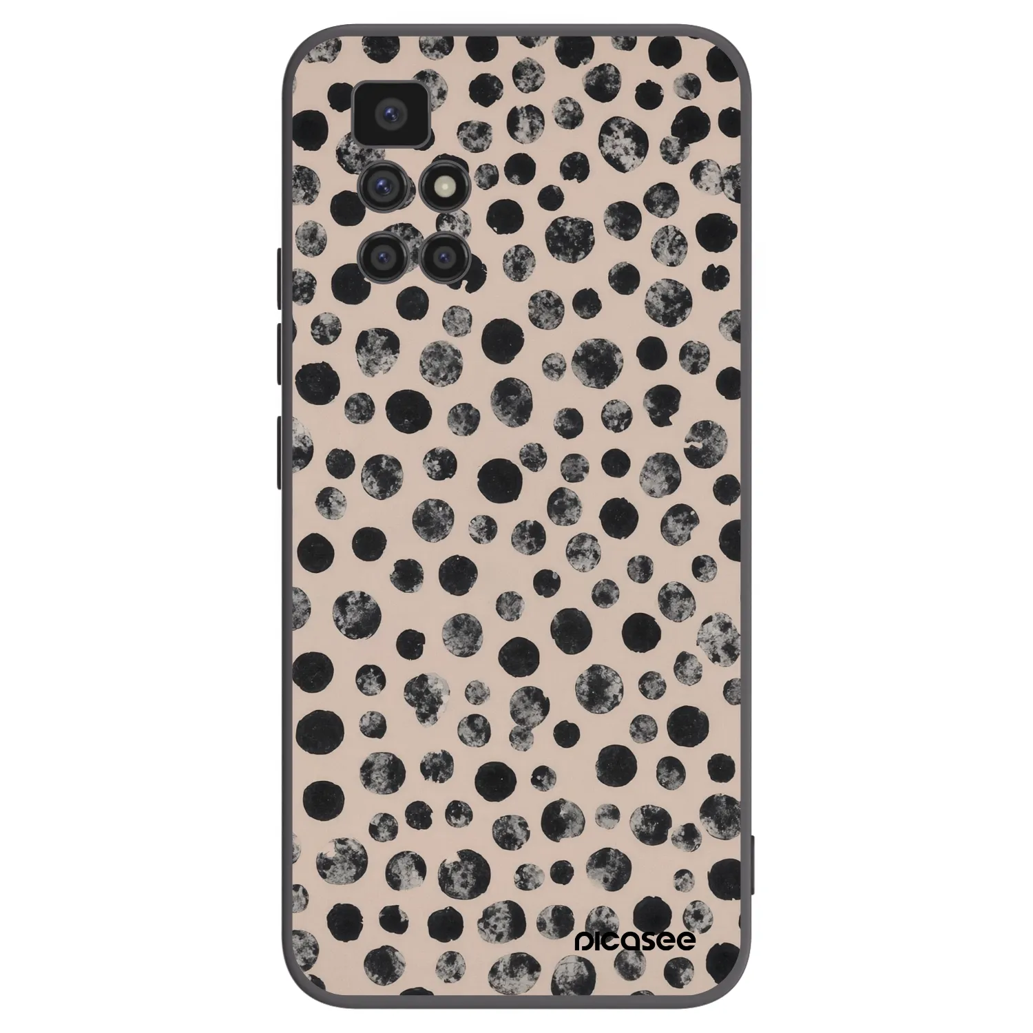 Picasee silikónový čierny obal pre Xiaomi Redmi 10 (2022) - Dots