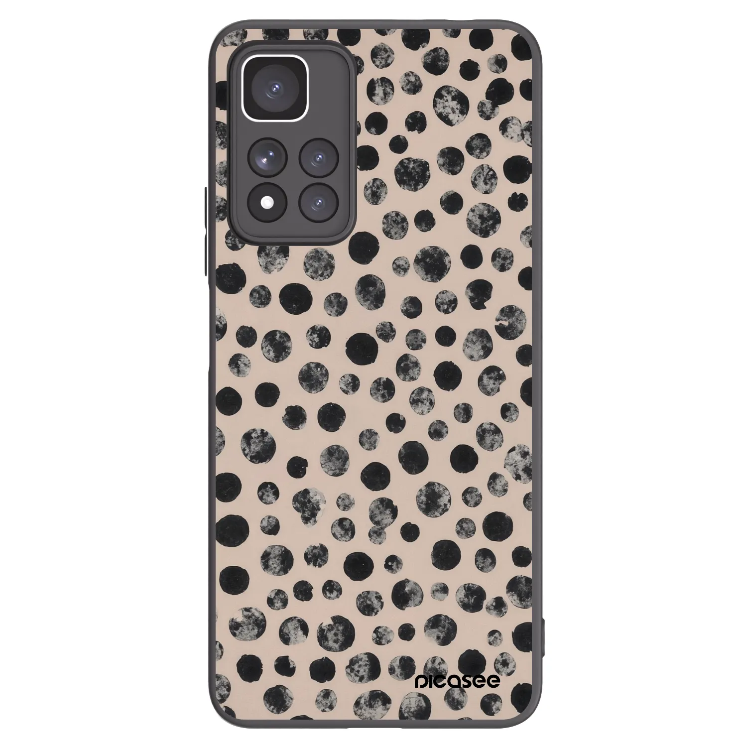 Picasee silikónový čierny obal pre Xiaomi Redmi Note 11 Pro+ 5G - Dots