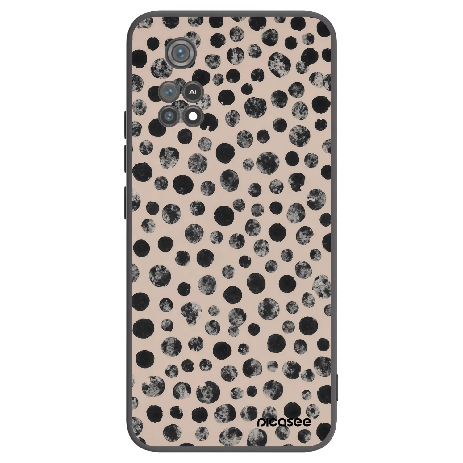 Picasee silikónový čierny obal pre Xiaomi Poco M4 Pro - Dots