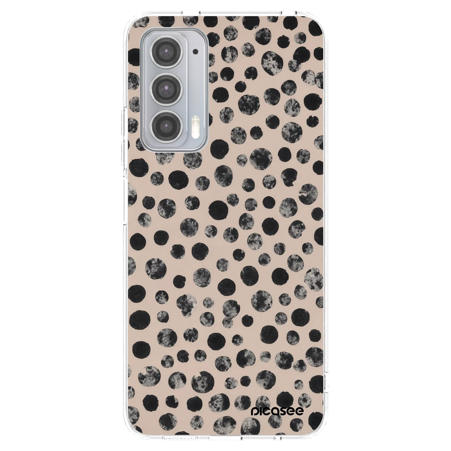 Picasee silikónový prehľadný obal pre Motorola Edge 20 - Dots