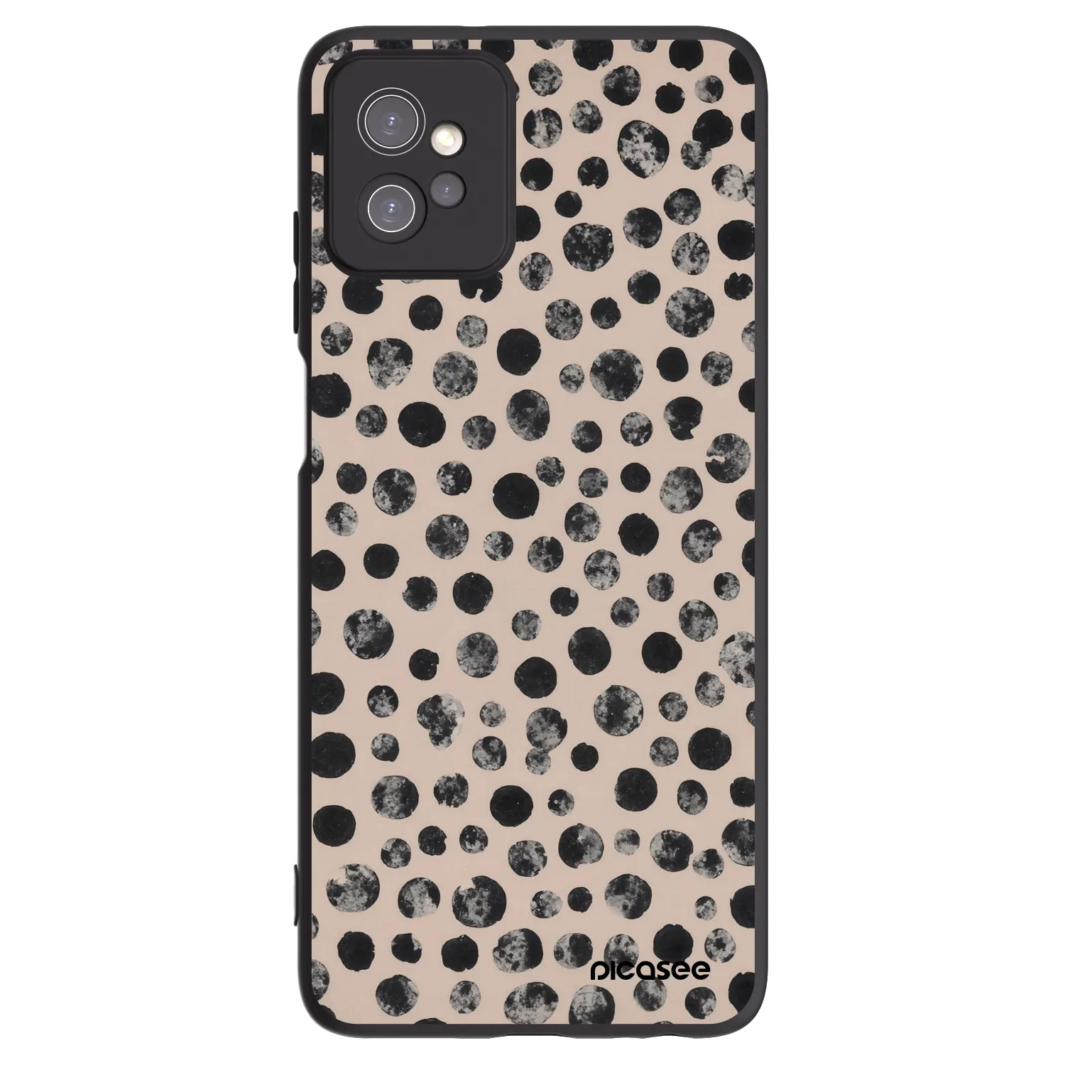 Picasee silikónový čierny obal pre Motorola Moto G32 - Dots