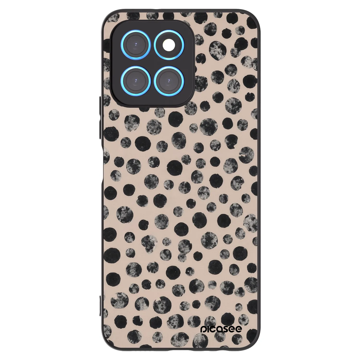 Picasee silikónový čierny obal pre Honor X6 - Dots