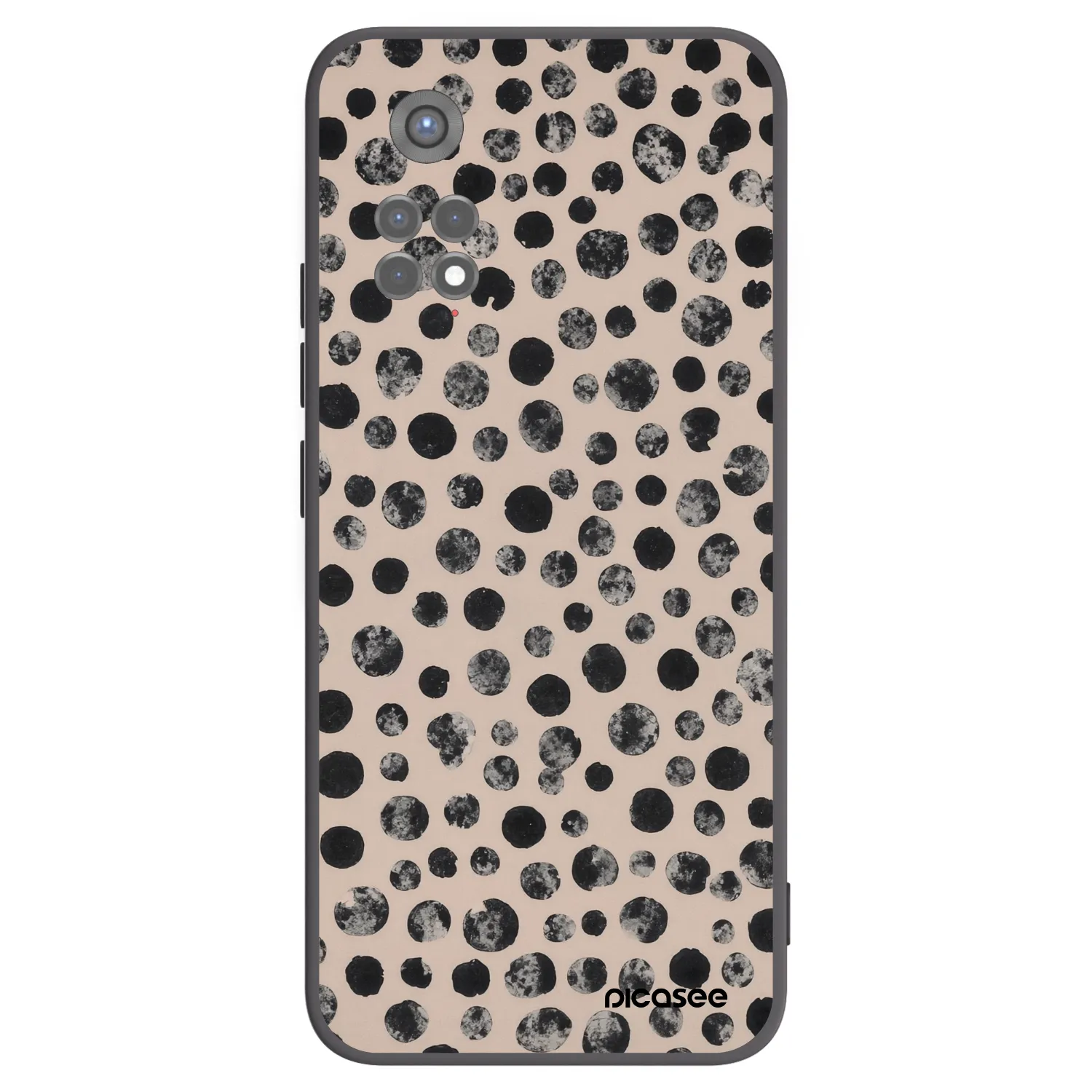 Picasee silikónový čierny obal pre Xiaomi Redmi Note 11S 5G - Dots