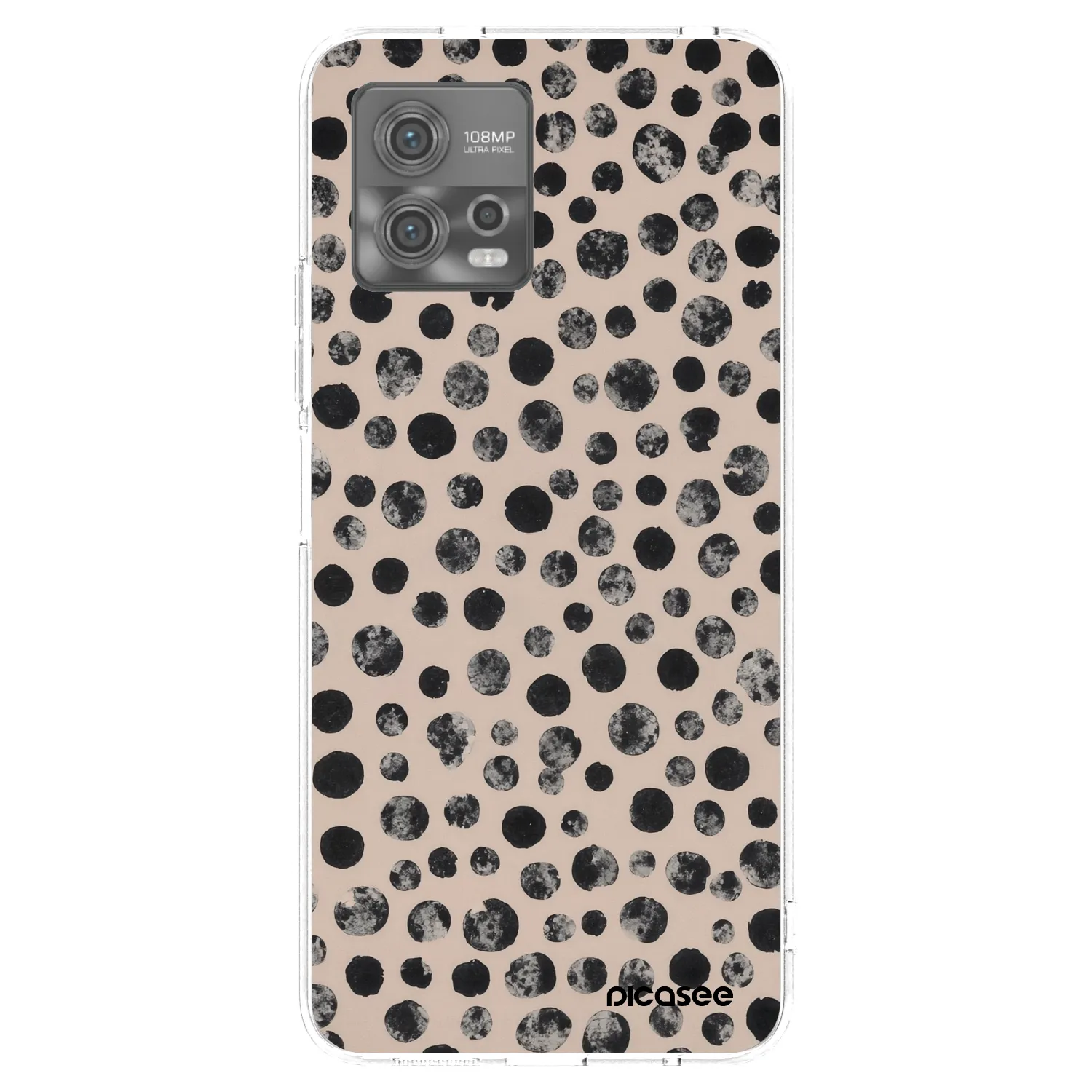 Picasee silikónový prehľadný obal pre Motorola Moto G72 - Dots