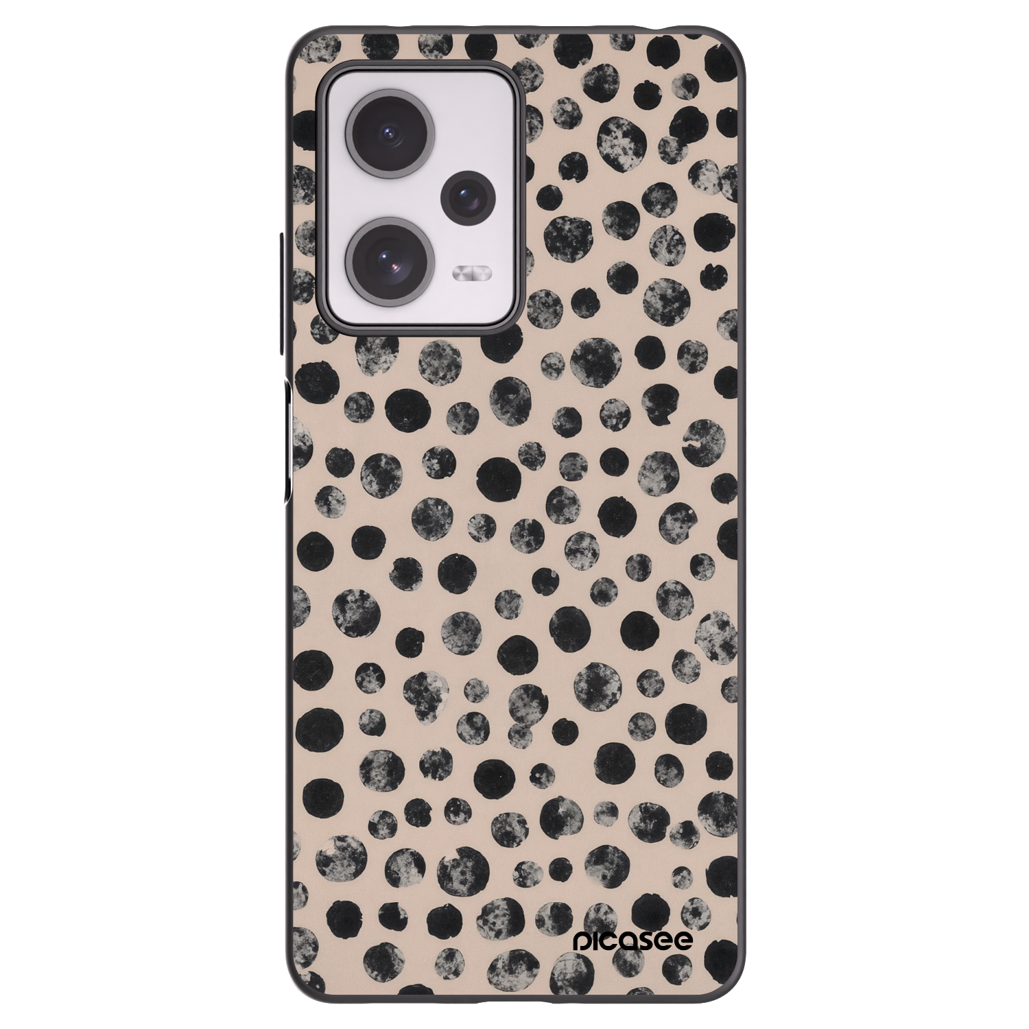 Picasee silikónový čierny obal pre Xiaomi Redmi Note 12 Pro+ 5G - Dots