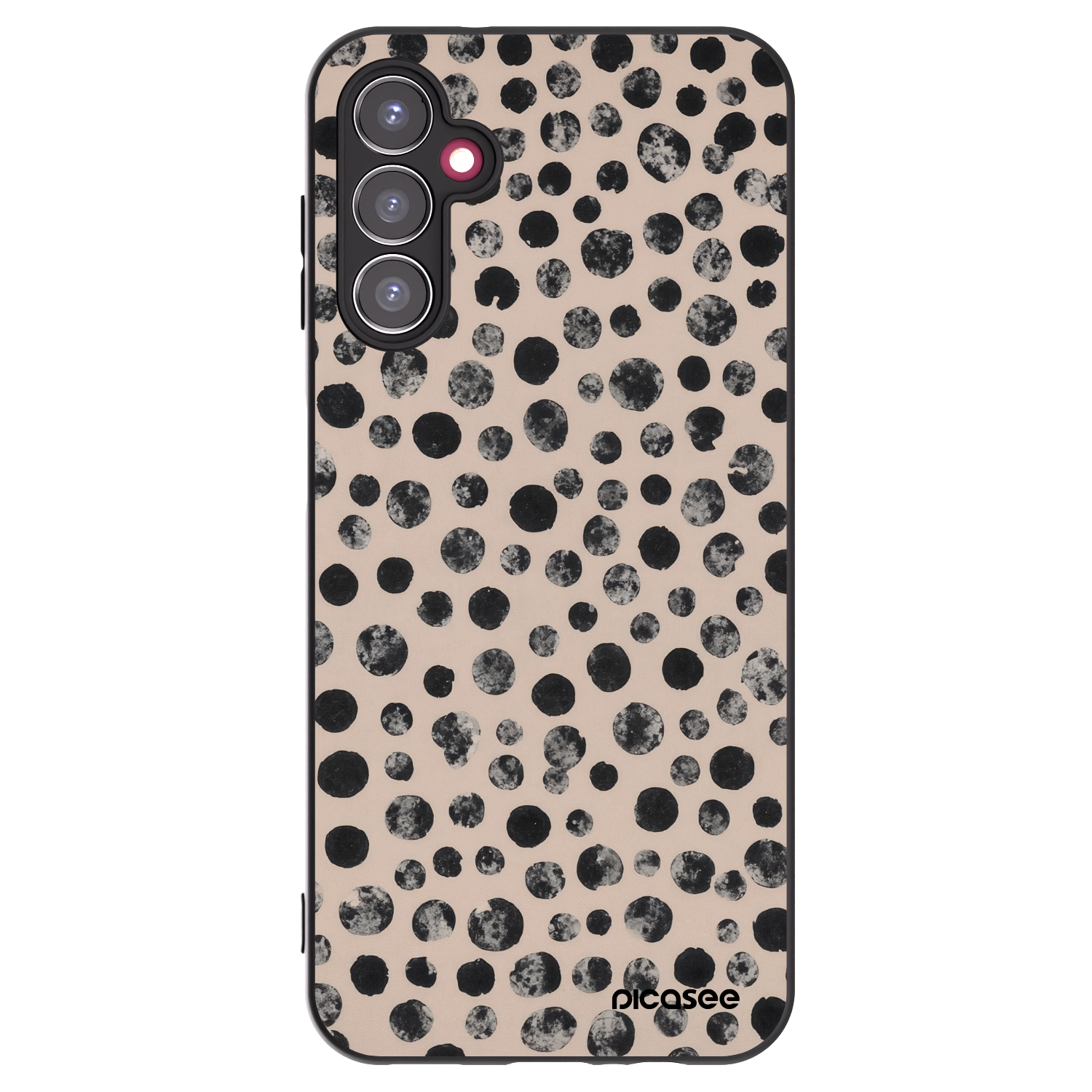 Picasee silikónový čierny obal pre Samsung Galaxy A14 4G A145R - Dots