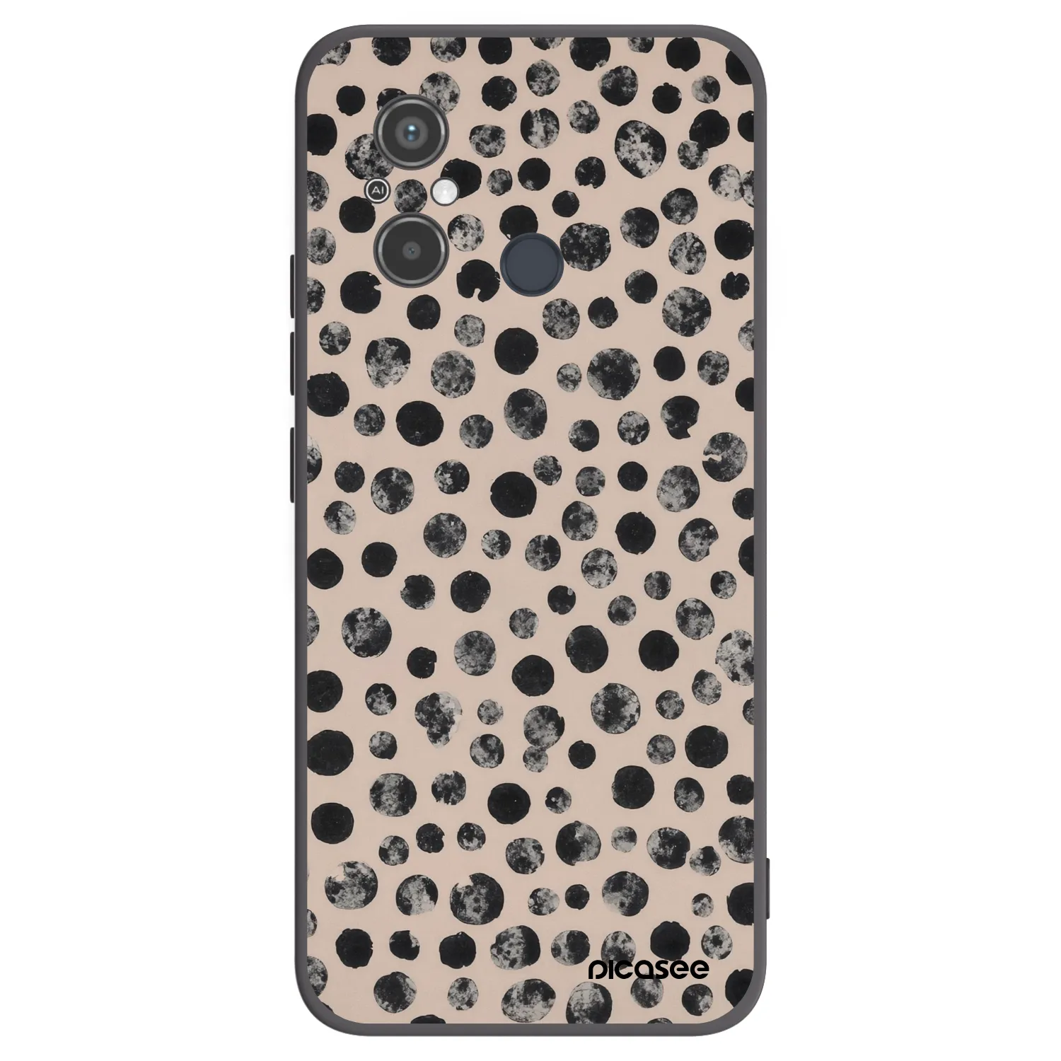 Picasee silikónový čierny obal pre Xiaomi Redmi 12C - Dots