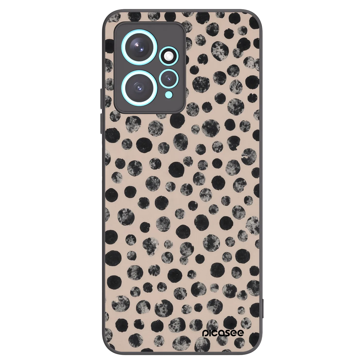 Picasee silikónový čierny obal pre Xiaomi Redmi Note 12 4G - Dots