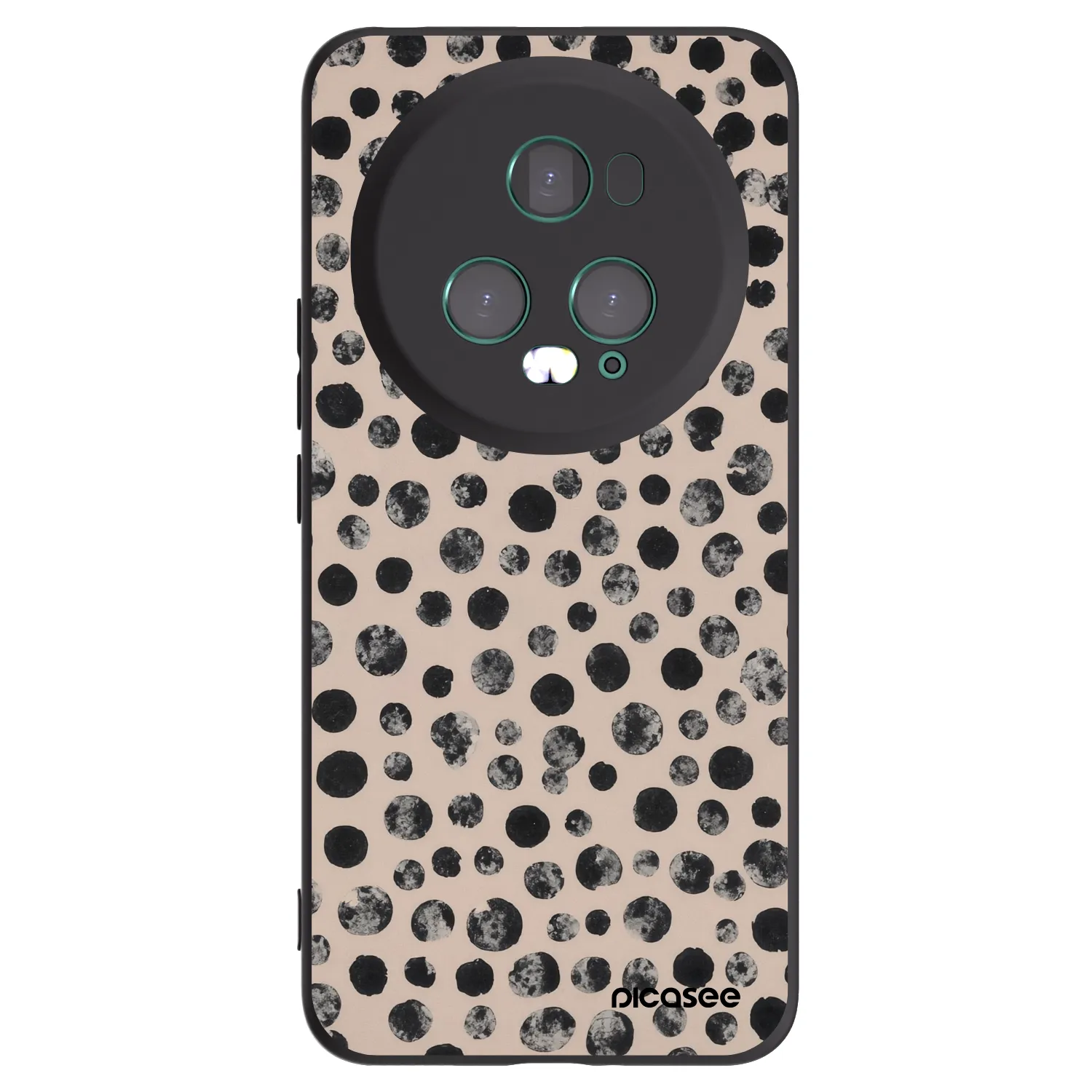 Picasee silikónový čierny obal pre Honor Magic5 Pro - Dots