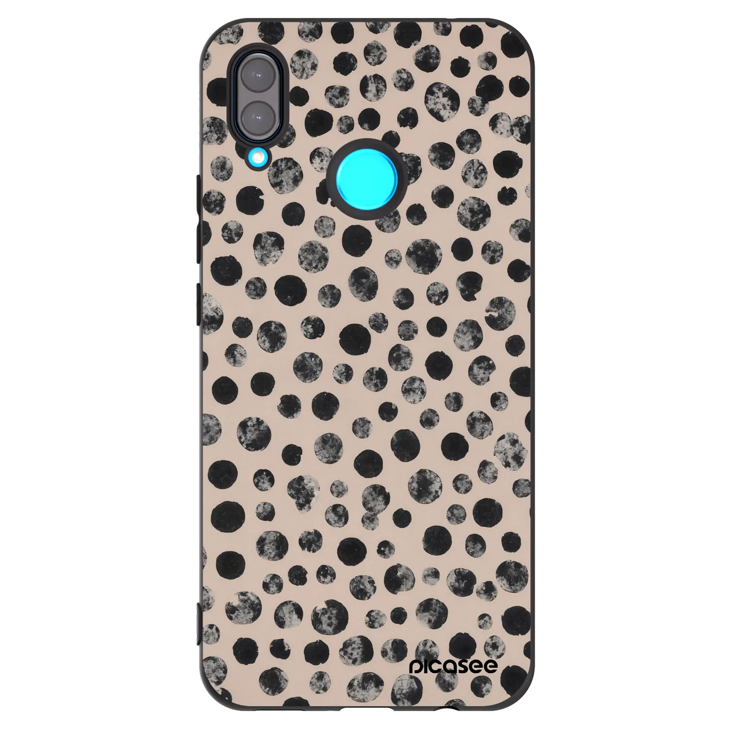Picasee silikónový čierny obal pre Huawei Nova 3 - Dots