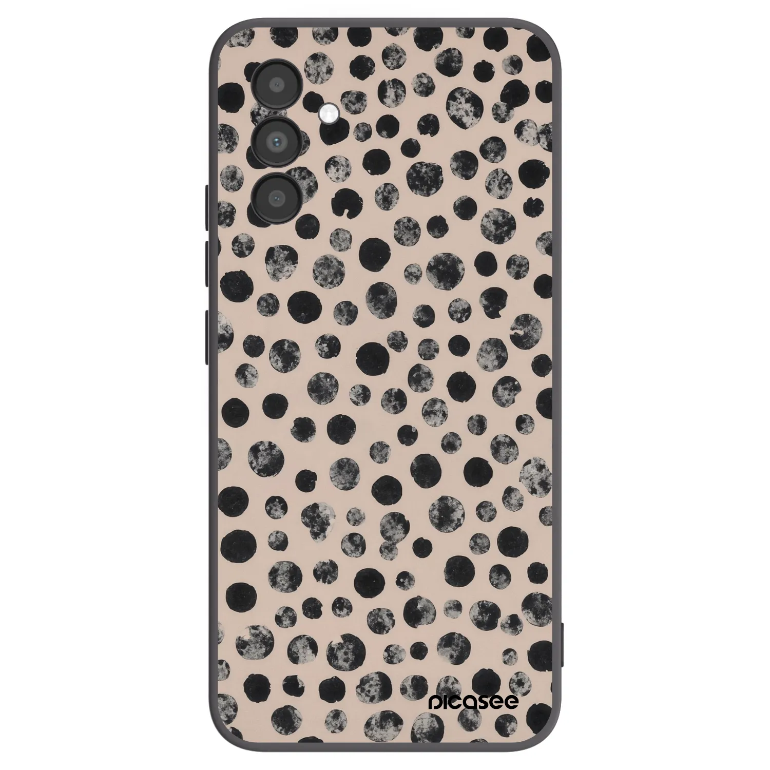 Picasee silikónový čierny obal pre Samsung Galaxy A04s A047F - Dots
