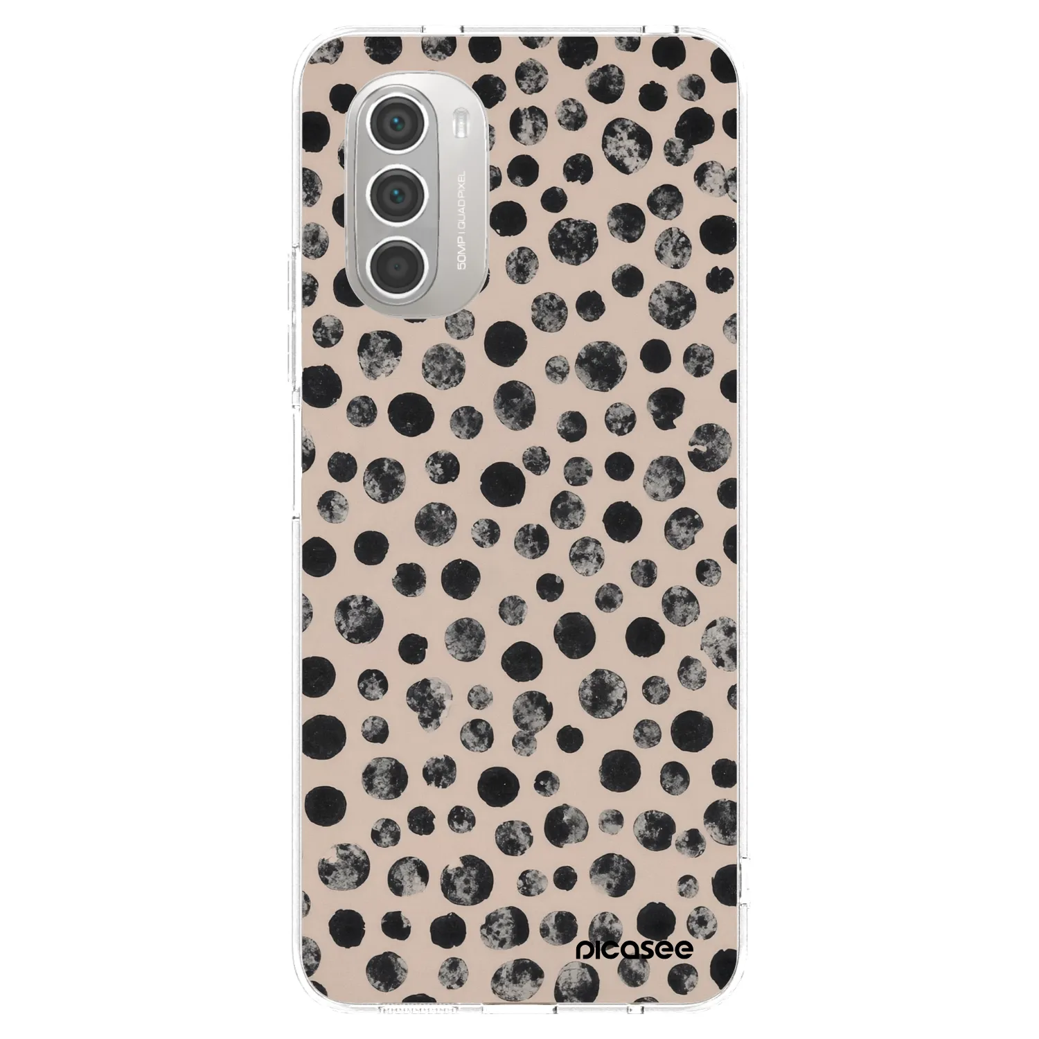 Picasee silikónový prehľadný obal pre Motorola Moto G51 - Dots