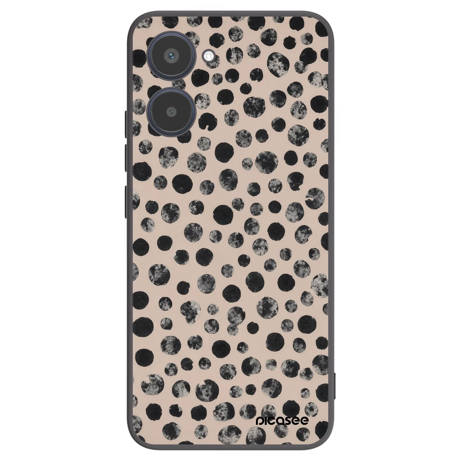 Picasee silikónový čierny obal pre Realme 10 4G - Dots
