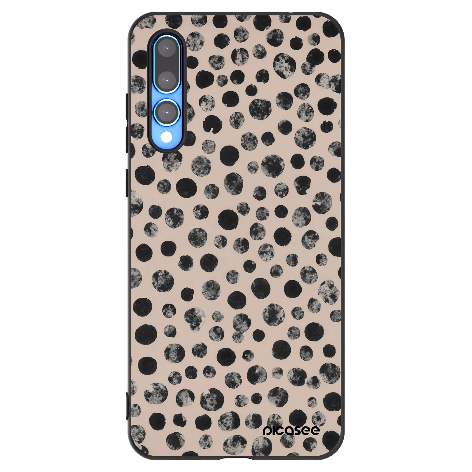 Picasee silikónový čierny obal pre Huawei P20 Pro - Dots