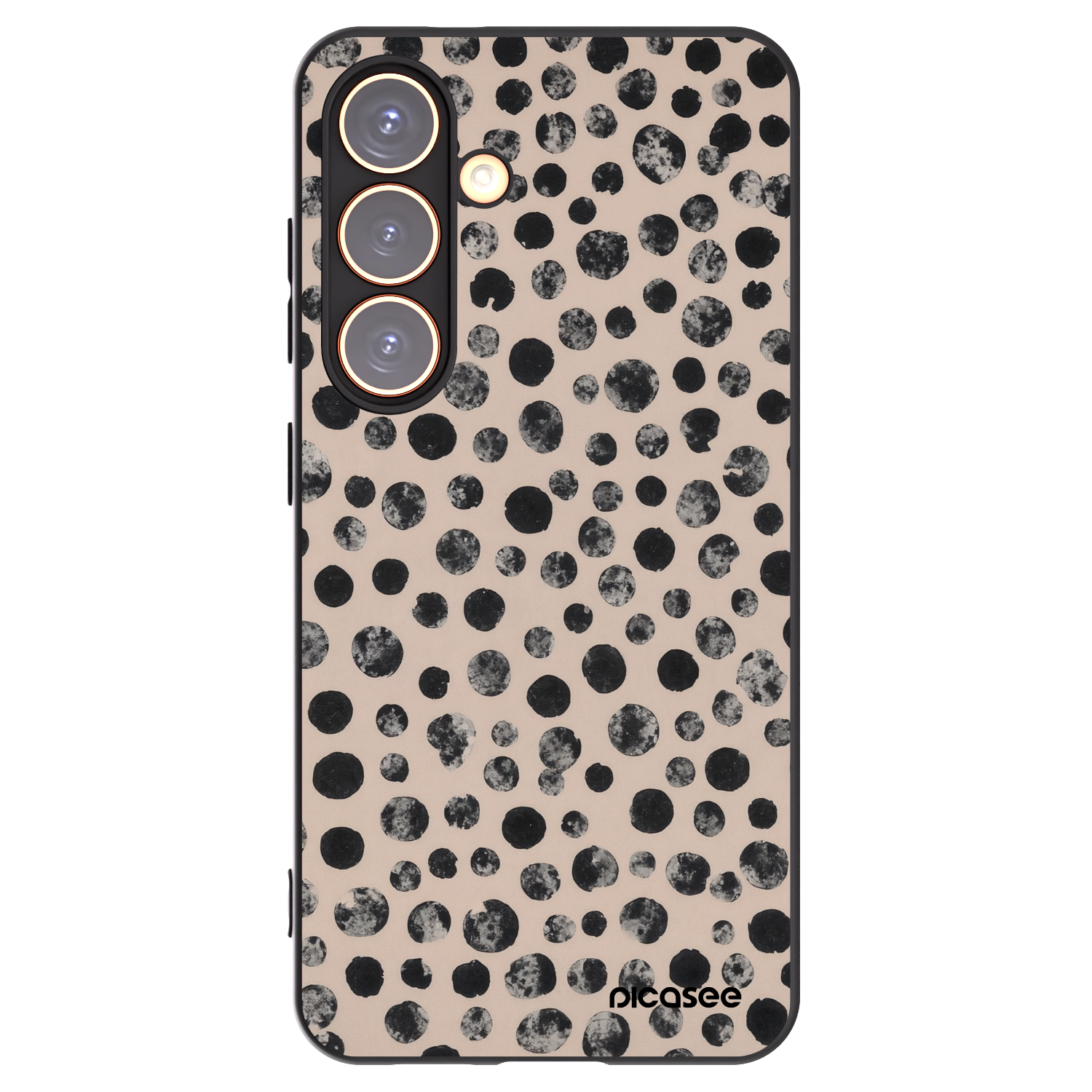 Picasee silikónový čierny obal pre Samsung Galaxy S24 S921B 5G - Dots