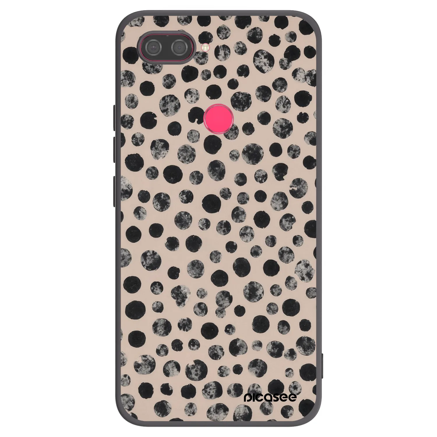 Picasee silikónový čierny obal pre Xiaomi Mi 8 Lite - Dots