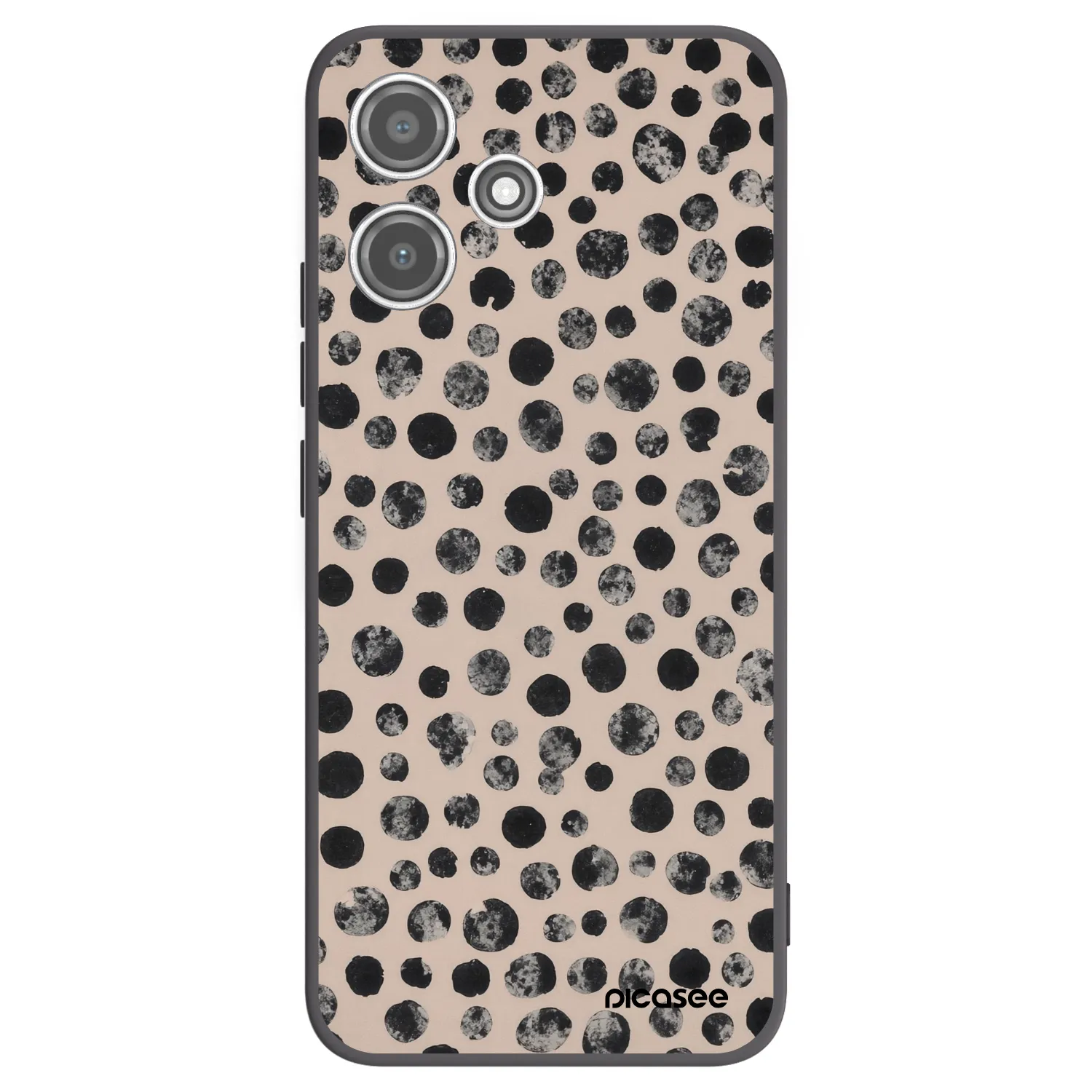 Picasee silikónový čierny obal pre Xiaomi Redmi 12 5G - Dots