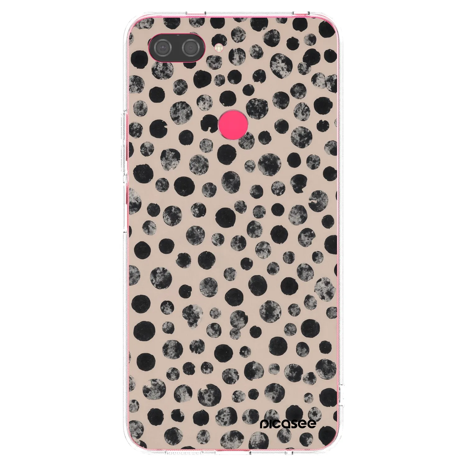 Picasee silikónový prehľadný obal pre Xiaomi Mi 8 Lite - Dots
