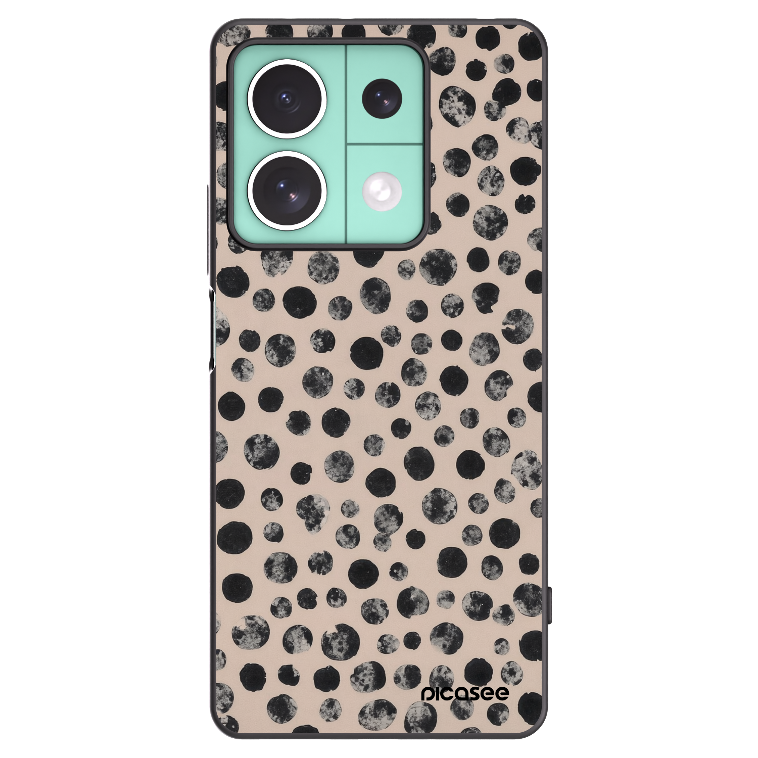 Picasee silikónový čierny obal pre Xiaomi Redmi Note 13 5G - Dots
