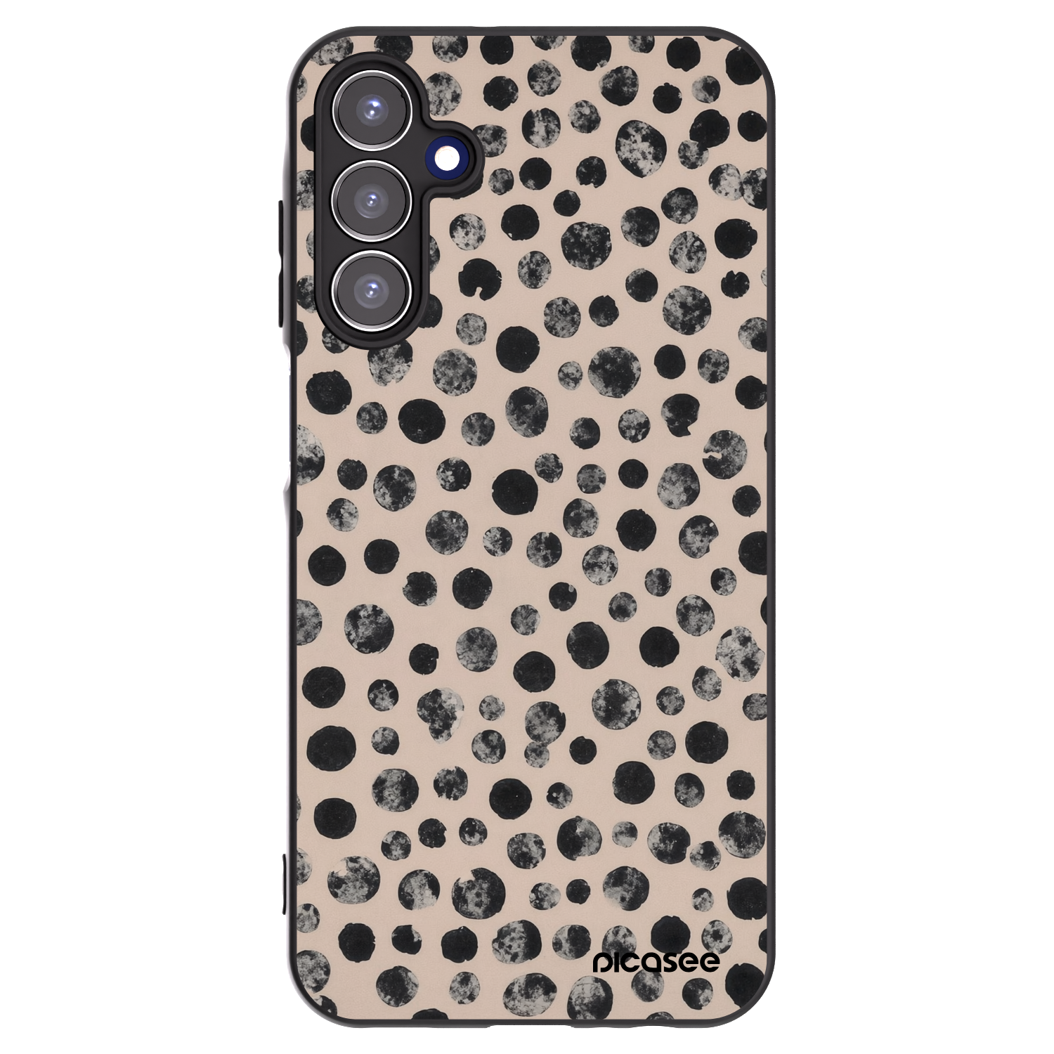 Picasee silikónový čierny obal pre Samsung Galaxy A15 A156B 5G - Dots