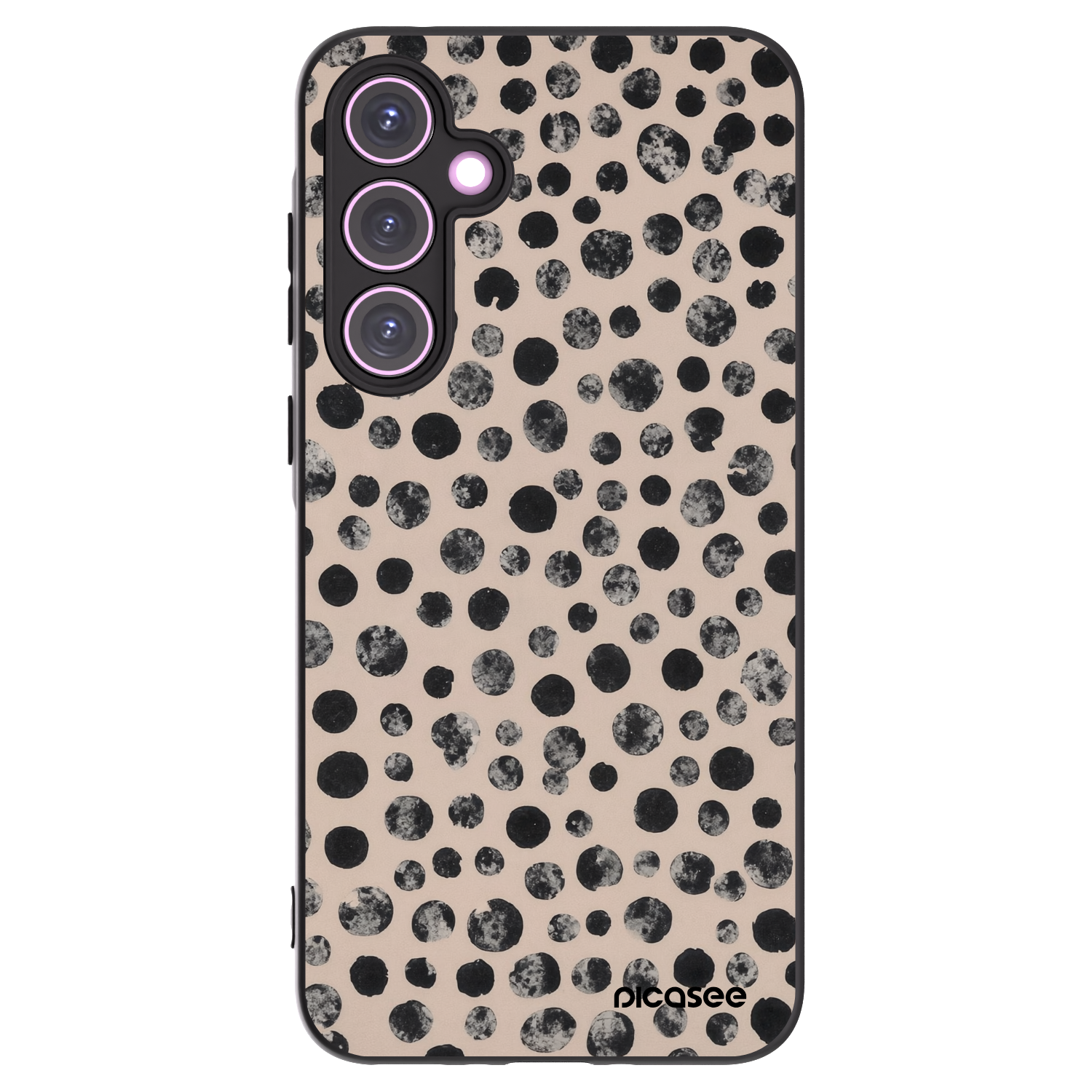 Picasee silikónový čierny obal pre Samsung Galaxy A35 5G A356B - Dots