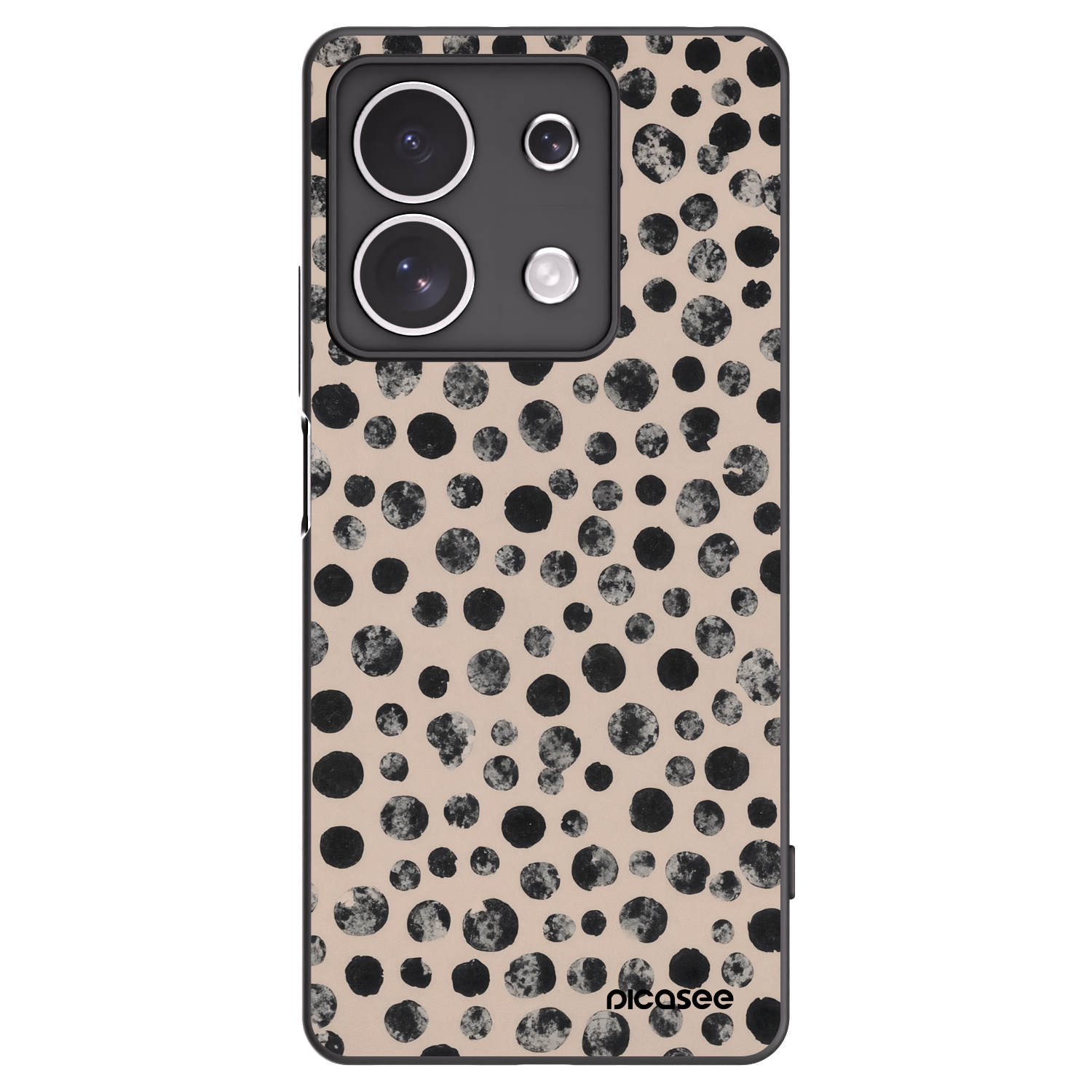 Picasee silikónový čierny obal pre Xiaomi Redmi Note 13 4G - Dots