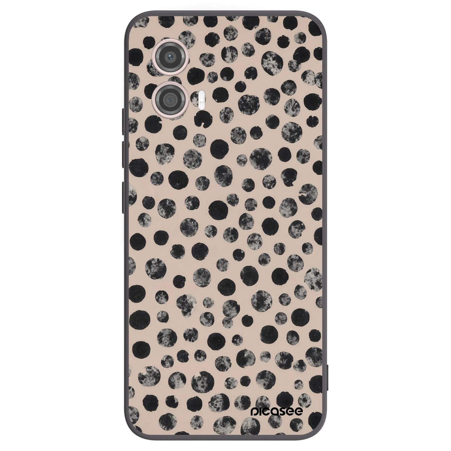Picasee silikónový čierny obal pre Motorola Moto G53 5G - Dots