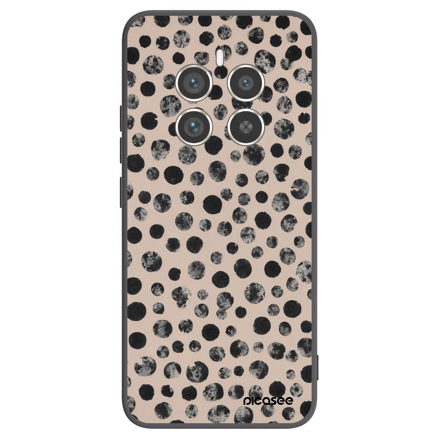 Picasee silikónový čierny obal pre Realme 12 Pro 5G - Dots