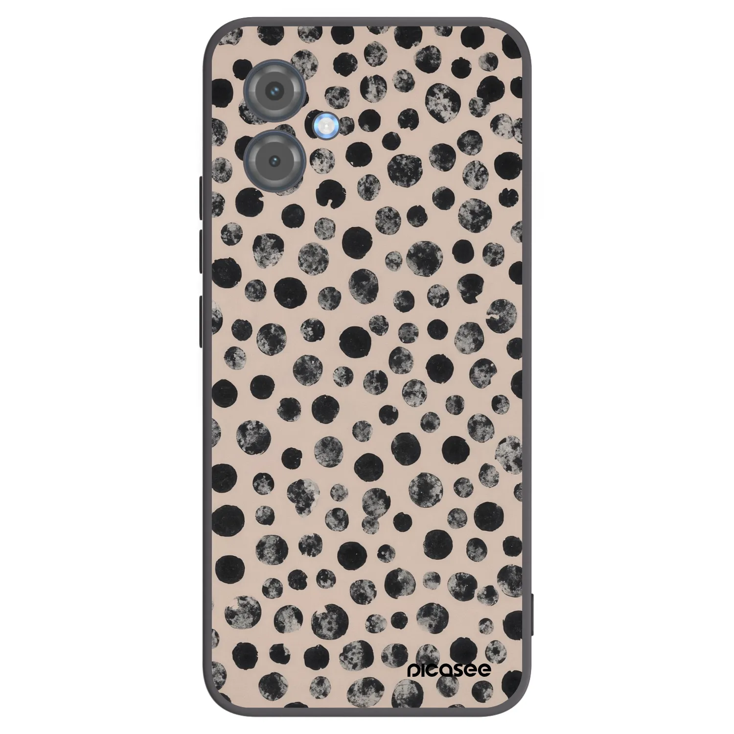 Picasee silikónový čierny obal pre Motorola Moto G14 - Dots